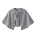 ZESTAW PELERYNA I BERET SZARY S/M 2el