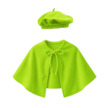 ZESTAW PELERYNA I BERET JASNOZIELONY L/XL 2el