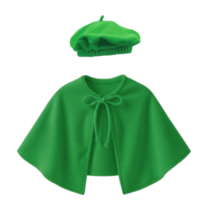 ZESTAW PELERYNA I BERET ZIELONY L/XL 2el