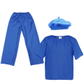 ZESTAW BERET NIEBIESKI 116-128 3el