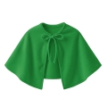 ZESTAW PELERYNA I BERET CIEMNOZIELONY L/XL 2el