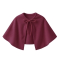 ZESTAW PELERYNA I BERET BORDOWY L/XL 2el