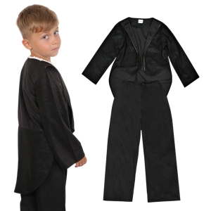 ZESTAW GALOWY CZARNY 134-140 2el