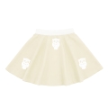 SPÓDNICZKA SOWA FRONT PONGEE BIAŁO-ECRU XL