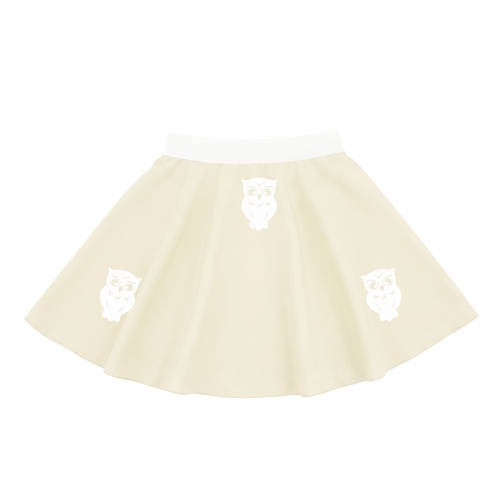 SPÓDNICZKA SOWA FRONT PONGEE BIAŁO-ECRU XL