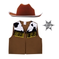 ZESTAW SZERYF BRĄZOWY 116-128 3el