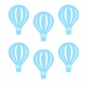 ZESTAW MAXI FRONTÓW BALON KOSZOWY FILCOWY BŁĘKITNY 51x35cm 6szt