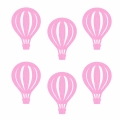 ZESTAW MAXI FRONTÓW BALON KOSZOWY FILCOWY RÓŻOWY 51x35cm 63szt