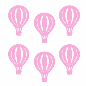 ZESTAW MAXI FRONTÓW BALON KOSZOWY FILCOWY RÓŻOWY 51x35cm 63szt