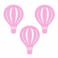 ZESTAW MAXI FRONTÓW BALON KOSZOWY FILCOWY RÓŻOWY 51x35cm 3szt