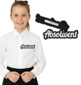 PRZYPINKA NAPIS ABSOLWENT FILCOWY CZARNO-BIAŁY 10x2cm