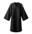 TOGA ABSOLWENTA PONGEE CZARNA 98-110