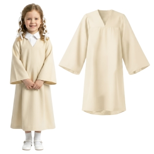 TOGA ABSOLWENTA PONGEE ECRU 146-158
