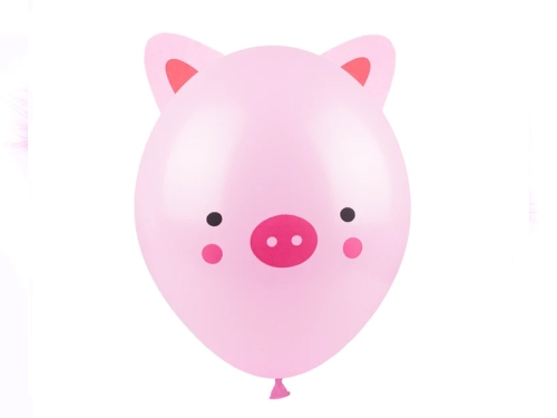 BALONY RÓŻOWE ŚWINKA 30cm 3szt
