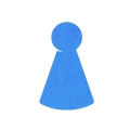 FRONT PIONEK DO GRY FILCOWY NIEBIESKI 3,5x6cm