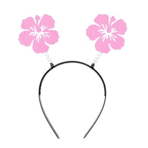 OPASKA KWIATKI HIBISKUS FRONT FILCOWA RÓŻOWA