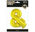 BALON LITERA &amp; ZŁOTY 34'' 86cm
