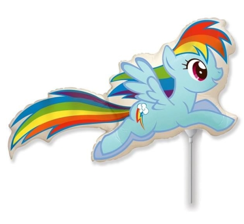 BALON RAINBOW DASH MY LITTLE PONY BŁĘKIT 14'' 36cm