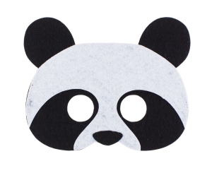MASKA PANDA FILCOWA BIAŁO-CZARNA