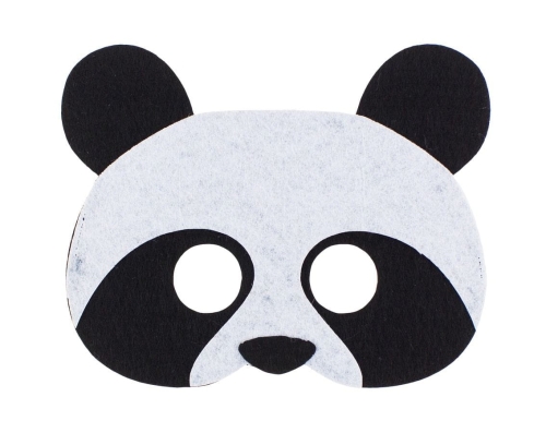 MASKA PANDA BIAŁO-CZARNA