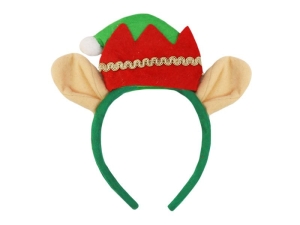 OPASKA CZAPKA ELF Z USZAMI ZIELONA