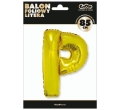 BALON LITERA P ZŁOTY 34'' 86cm