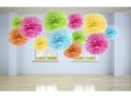 POMPON BIBUŁOWY RÓŻOWY 35cm 1szt