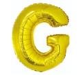 BALON LITERA G ZŁOTY 34'' 86cm