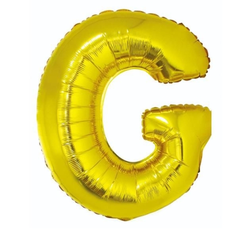 BALON LITERA G ZŁOTY 34'' 86cm