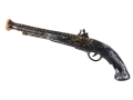 REWOLWER PIRACKI SREBRNY 42cm