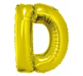 BALON LITERA D ZŁOTY 34'' 86cm