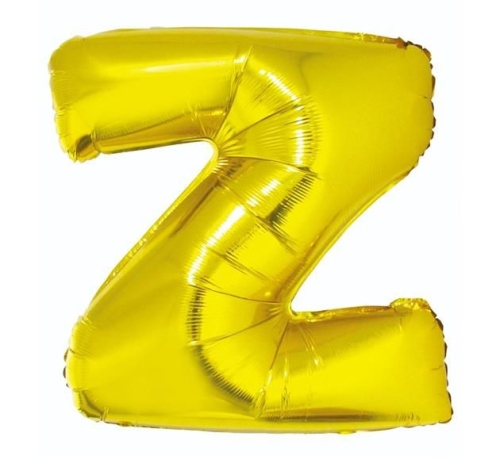 BALON LITERA Z ZŁOTY 34'' 86cm
