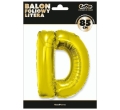 BALON LITERA D ZŁOTY 34'' 86cm