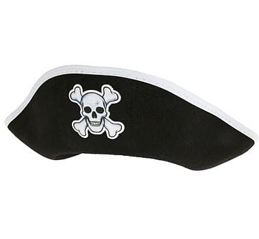KAPELUSZ PIRATA MAŁY BIAŁY