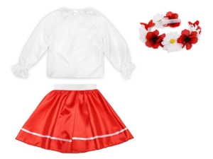 ZESTAW NARODOWY BIAŁO-CZERWONY 98-110 3el