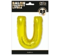 BALON LITERA U ZŁOTY 34'' 86cm
