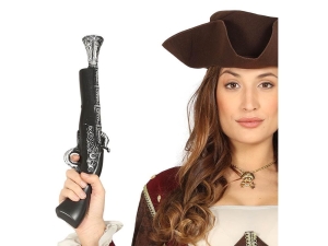 PISTOLET GARŁACZ SREBRNY 42cm