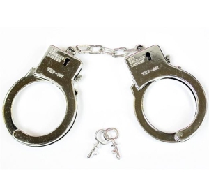 KAJDANKI POLICJANTA SREBRNE