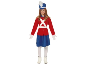 STRÓJ ŻOŁNIERKA CZERWONO-NIEBIESKI 95-105