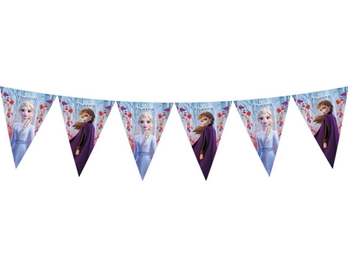 GIRLANDA TRÓJKĄTY FROZEN BŁĘKIT 2,3m