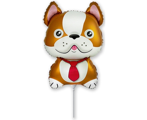 BALON PIES BULLDOG BRĄZOWY 14'' 36cm