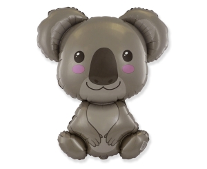 BALON FLEXMETAL MIŚ KOALA SZARY 24'' 61cm