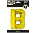 BALON LITERA B ZŁOTY 34'' 86cm